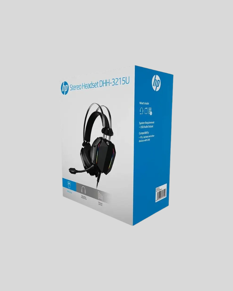 Headset Hp Dhh-3215u Gamer Usb 7.1, Rgb ,cabo 2,2m Preto